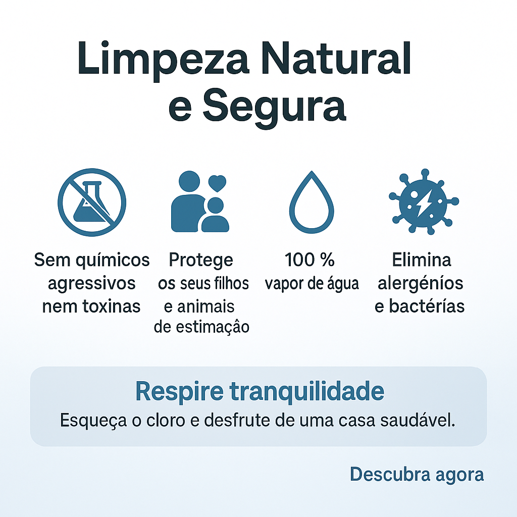 Limpa a Vapor Portátil Multi-superfícies™