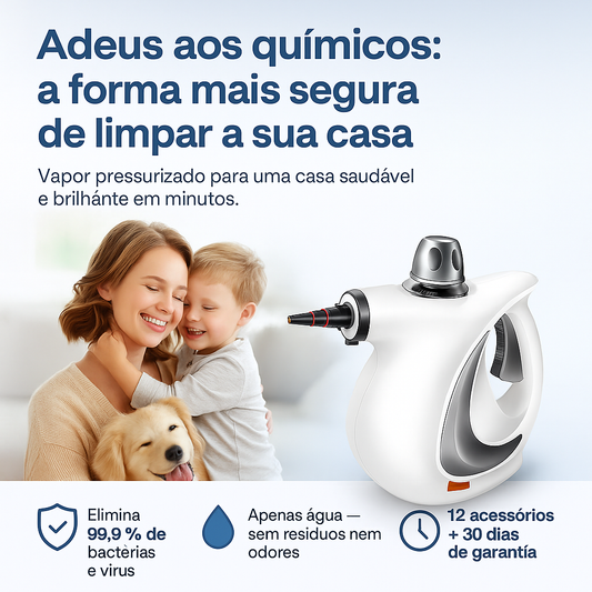 Limpa a Vapor Portátil Multi-superfícies™